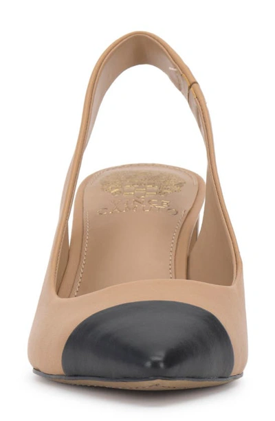 Vince Camuto Hamden Slingback Pointed Toe Pump In Sandstone