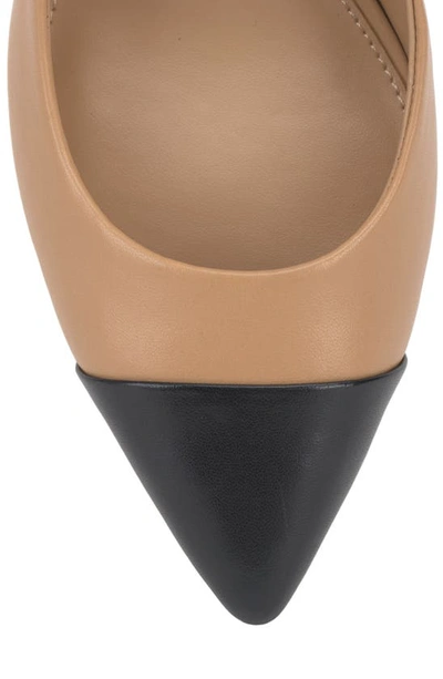 Vince Camuto Hamden Slingback Pointed Toe Pump In Sandstone