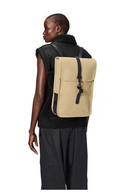 Shop Rains Mini Waterproof Backpack In Sand