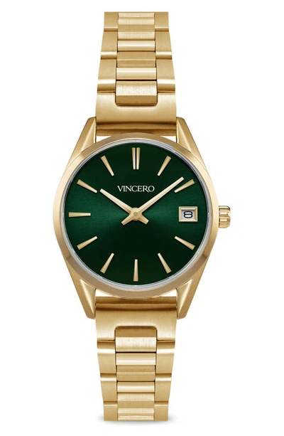Shop Vincero The Harper Bracelet Watch, 29mm In Gold/green