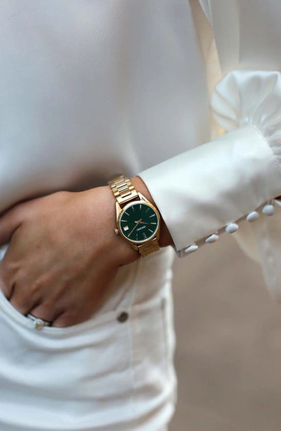 Shop Vincero The Harper Bracelet Watch, 29mm In Gold/green