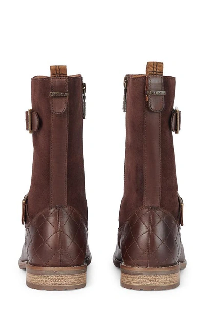 Barbour Millie Buckle Boot In Choco