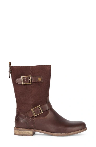 Barbour Millie Buckle Boot In Choco