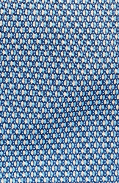Shop Zegna Ties Quadri Colorati Beetle Silk Tie In Blue