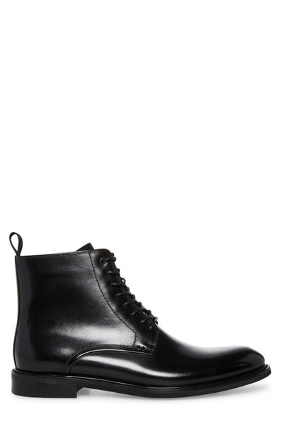 Steve Madden Yorik Derby Zip Boot In Black
