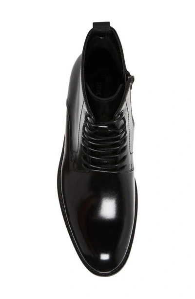Steve Madden Yorik Derby Zip Boot In Black