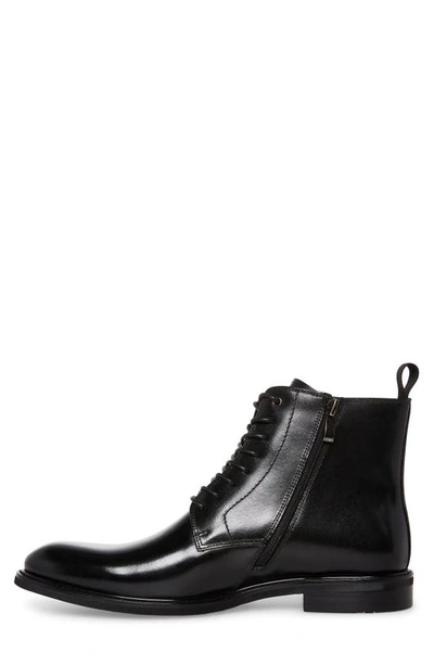 Shop Steve Madden Yorik Derby Zip Boot In Black