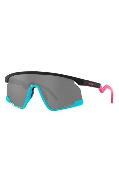 Shop Oakley Bxtr 39mm Prizm™ Wrap Shield Sunglasses In Black