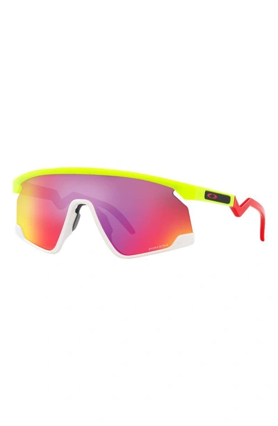 Shop Oakley Bxtr 39mm Prizm™ Wrap Shield Sunglasses In Red