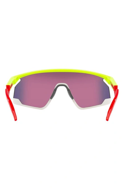Shop Oakley Bxtr 39mm Prizm™ Wrap Shield Sunglasses In Red