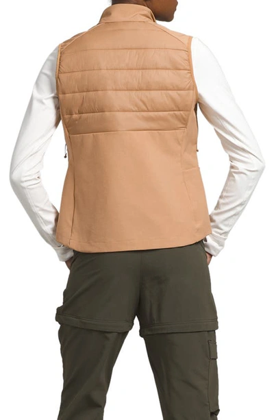 Shop The North Face Shelter Cove Quilted Vest In Almond Butter