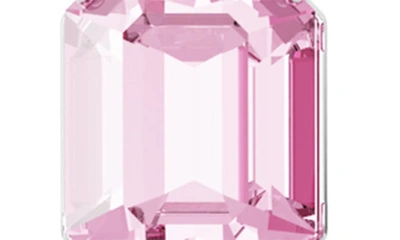 Shop Swarovski Gema Mismatched Linear Drop Earrings In Pink Multicolored