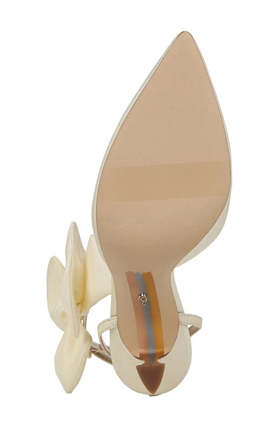 Shop Sam Edelman Halie Pointed Toe Pump In Pearl Ivory