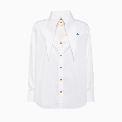 Shop Vivienne Westwood Heart Shirt In White