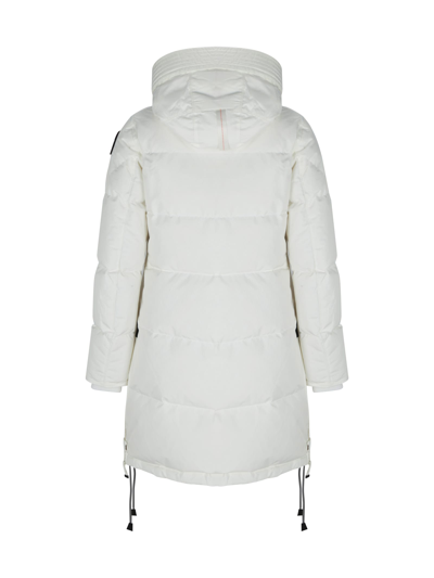 Shop Parajumpers Long Bear Down Jacket In Purity