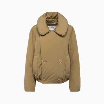 Shop Lemaire Puffer Jacket In Khaki