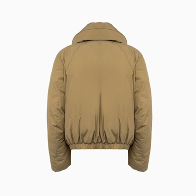 Shop Lemaire Puffer Jacket In Khaki