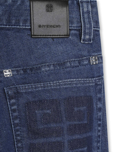 Shop Givenchy Blue 4g Slim Fit Jeans