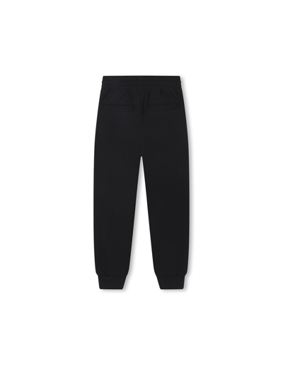 Shop Givenchy Black Joggers With Front Logo In Nero
