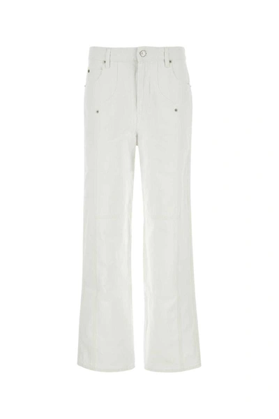 Shop Isabel Marant Étoile Isabel Marant Etoile Jeans In White