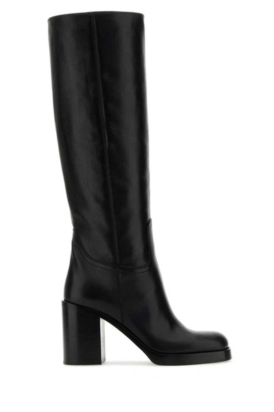 Shop Prada Boots In Nero