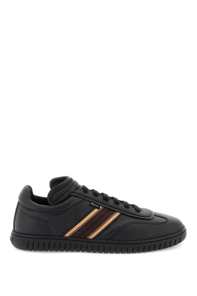 Shop Bally Parrel Ribbon Leather Sneakers