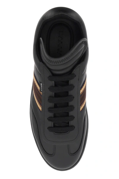 Shop Bally Parrel Ribbon Leather Sneakers