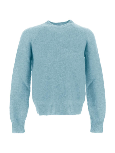 Shop Dries Van Noten Melbourne Knit Sweater In Blue