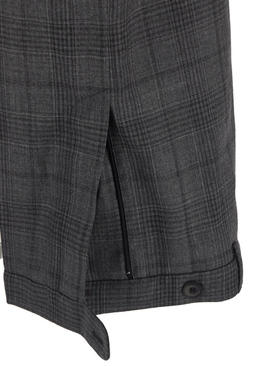 Shop Balenciaga Waist Cuffs Shorts In Grey