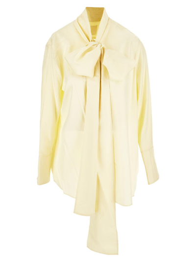 Shop Givenchy Scarf Blouse In Cream