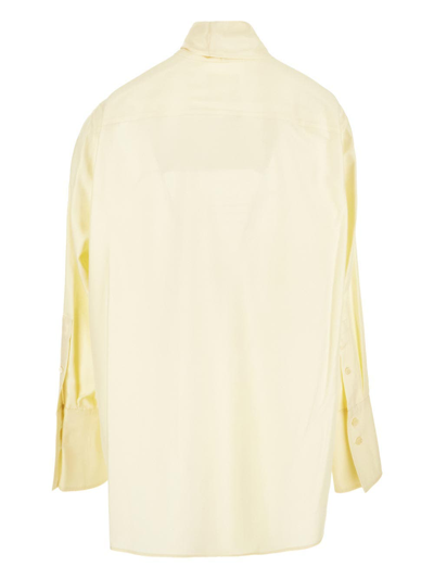 Shop Givenchy Scarf Blouse In Cream
