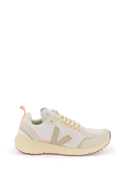 Shop Veja Condo 2 Sneakers In Beige, White, Pink