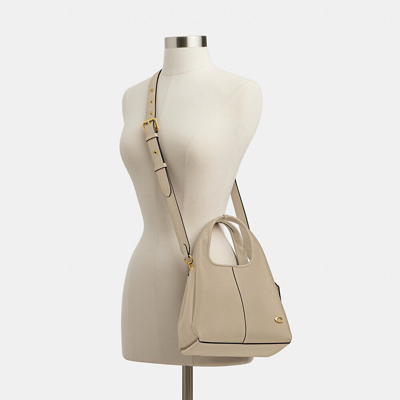 Coach Lana 25 Leather Crossbody Bag In Black