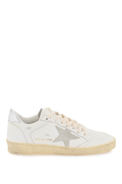 Shop Golden Goose Leather Ball Star Sneakers Women In White