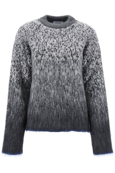 Shop Off-white Arrow Mohair Sweater Women In Gray