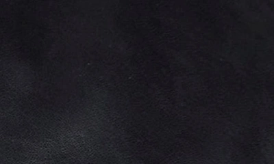 Missani Le Collezioni Leather Dickey Jacket In Black/ Cognac