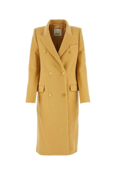 Shop Isabel Marant Coats In Yellow
