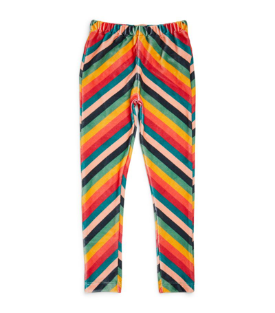 Shop The Middle Daughter Striped Leggings (2-15 Years) In Multi