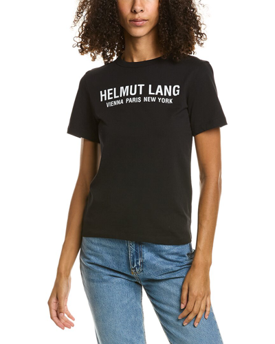 Shop Helmut Lang Logo T-shirt In Black