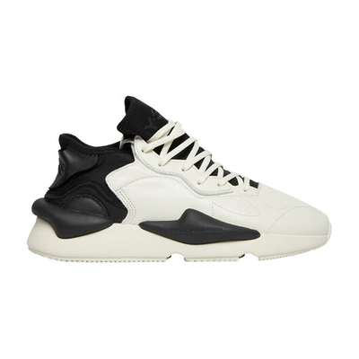 Shop Y-3 Kaiwa High Top Sneakers In Off_white_black_off_white