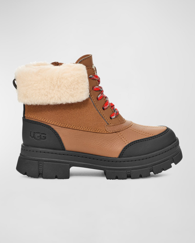 Shop Ugg Girl's Ashton Addie Waterproof Winter Boots, Kids In Che Chestnut