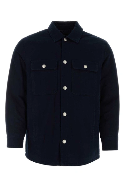 Shop Apc A.p.c. Jackets In Blue