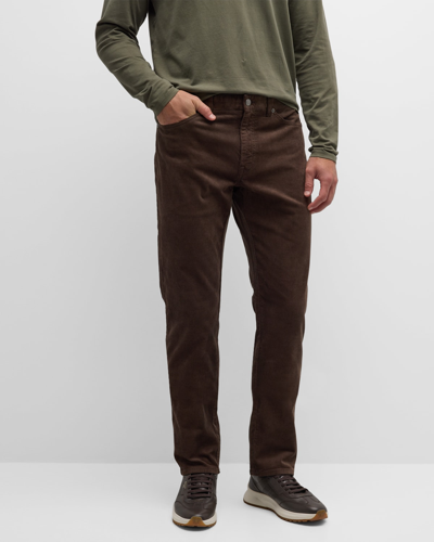 Shop Peter Millar Men's Soft Corduroy 5-pocket Pants In Espresso