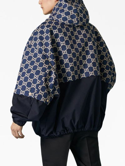 Shop Gucci Tearproof Jacket With Gg Motif