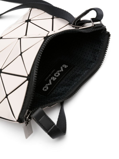 Shop Bao Bao Issey Miyake Lucent Geometric-panel Crossbody Bag In Beige