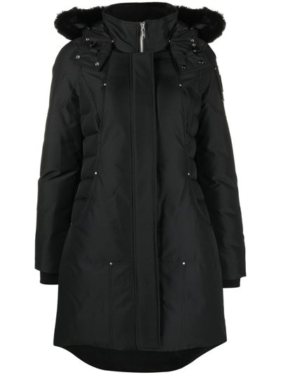Shop Moose Knuckles Cloud Parka Coat In Black