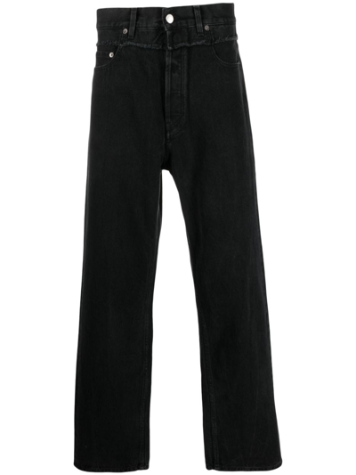 Shop Ambush High Waisted Denim Jeans In Black