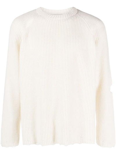 Shop A Paper Kid Wool And Cashmere Blend Jumper In Beige