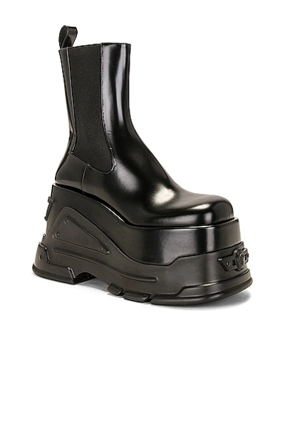 Shop Versace Platform Boot In Black