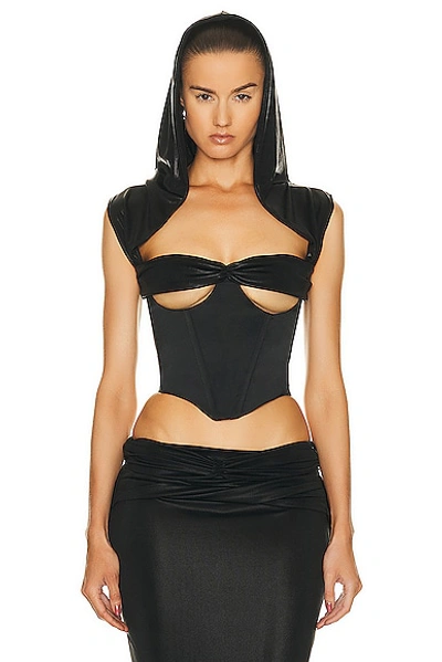 Di Petsa Hades Corset Top In Black